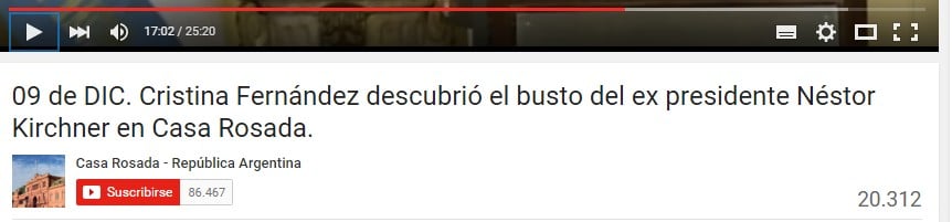 “CFK mencionó que su gestión fue la que más compró insumos a Estados Unidos. Esto fue así ya que somos un país industrializado, según mencionaba en el discurso».