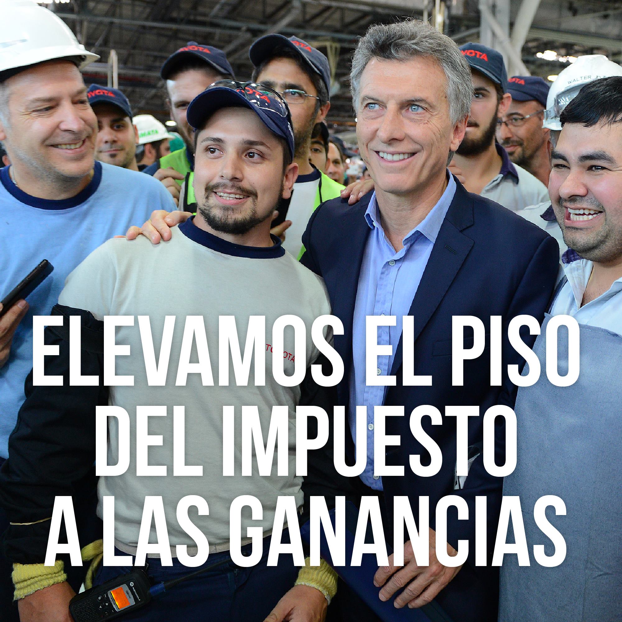 MACRI: «Cumpliendo con nuestra promesa de campaña, lo casi triplicamos y millones de argentinos recibieron aumentos de entre 8% y 22% en sus sueldos de bolsillo».