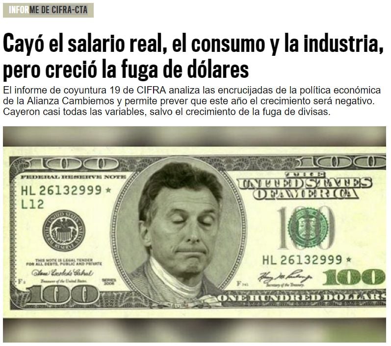 En Orsai: «Cayó el salario real, el consumo y la industria, pero creció la fuga de dólares».