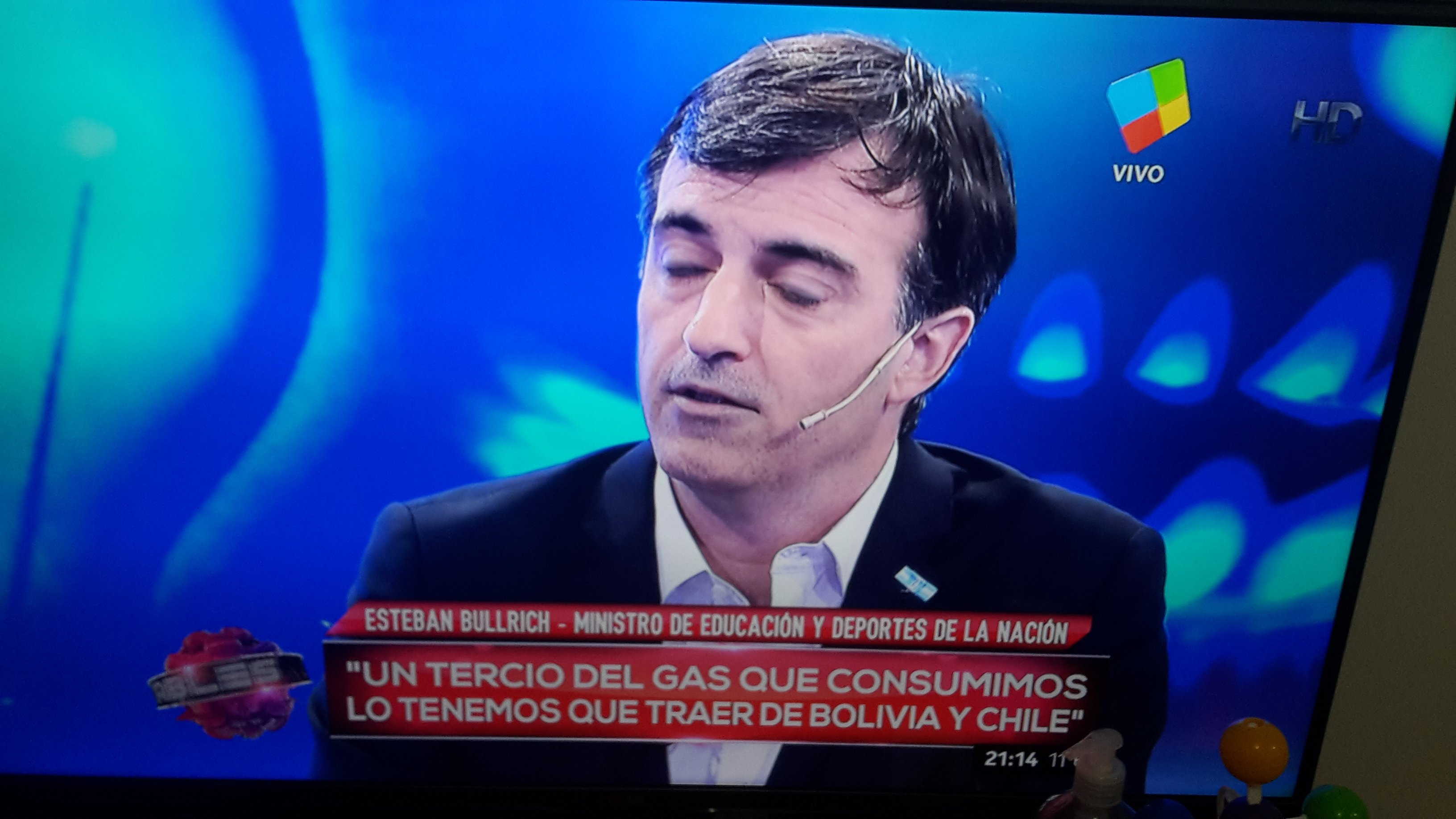 Bullrich: «Un tercio del gas que consumimos, lo tenemos que traer de Bolivia y Chile».