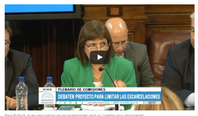 Patricia Bullrich: «Los delitos contra la integridad sexual de las personas, como ocurrió en el caso Micaela, son los que más alta reincidencia registran»