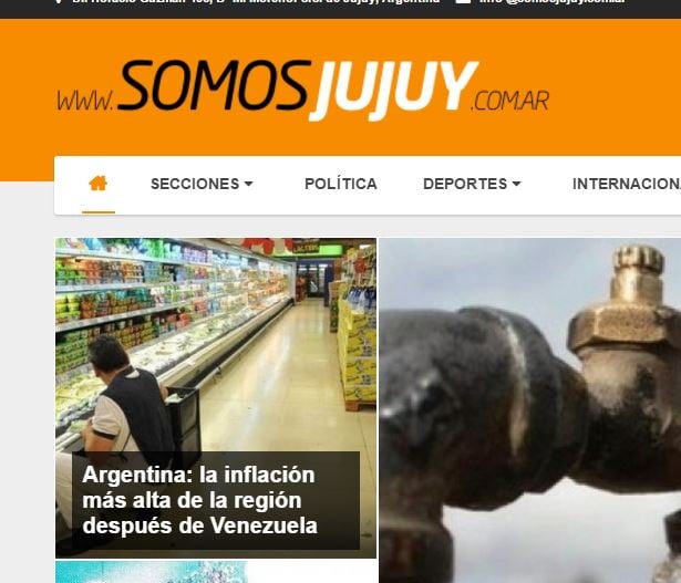 Somos Jujuy: «Argentina: la inflación más alta de la región después de Venezuela»