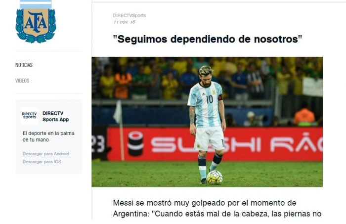 Messi: «Seguimos dependiendo de nosotros mismos»