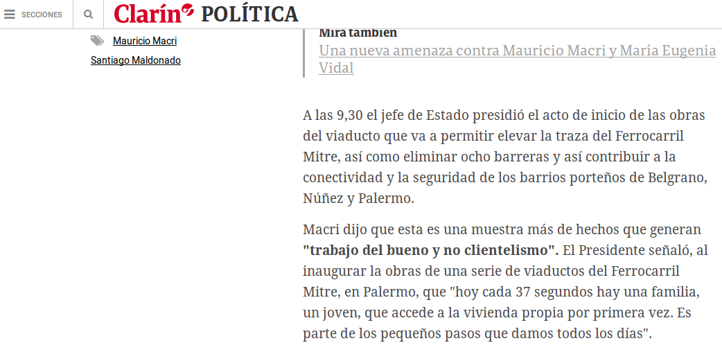 Macri: «Hoy cada 37 segundos hay una familia, un joven, que accede a la vivienda propia por primera vez»