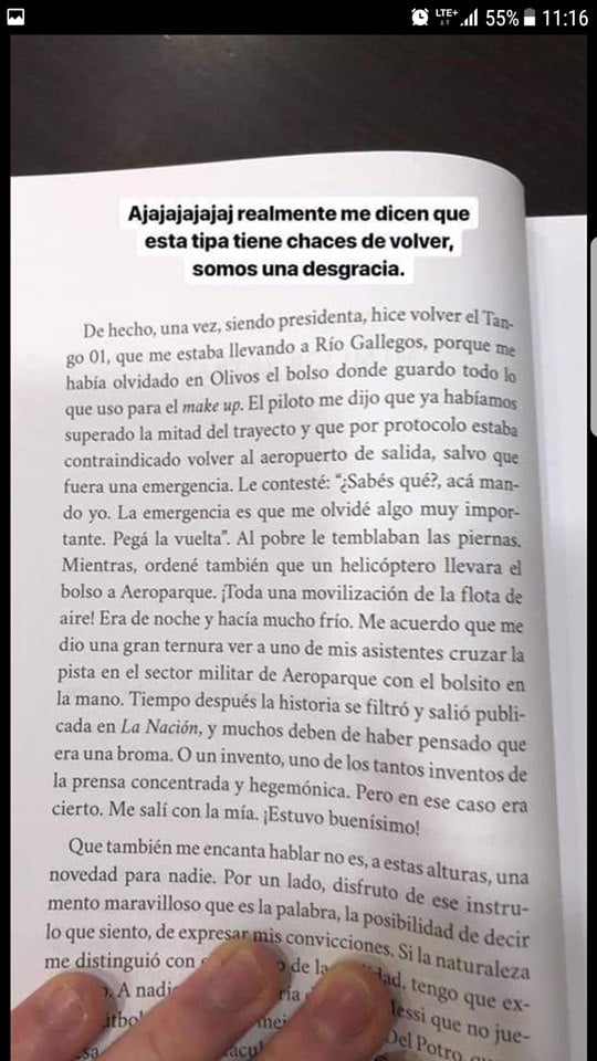 El texto leído por Feinmann sobre CFK y el Tango 01 no fue escrito por la ex presidenta, como se dijo en redes