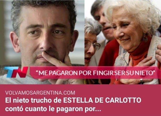 No, Ignacio Montoya no dijo que le pagaron por fingir ser el nieto de Estela de Carlotto