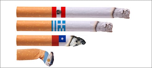 El ranking de los fumadores