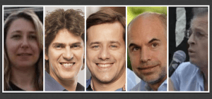 La carrera pública de los cinco candidatos porteños
