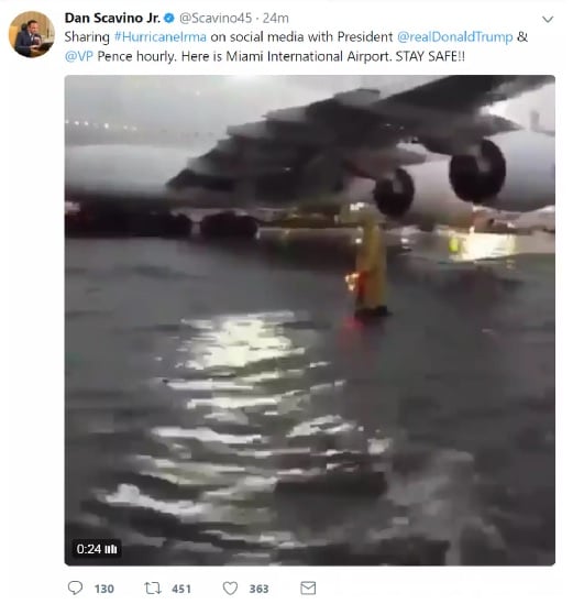Es #FalsoEnLasRedes el video del aeropuerto de Miami que compartió el director de redes sociales de Trump