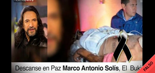 Es falso que murió el cantante Marco Antonio Solís