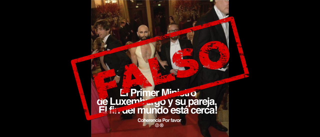 Es falsa la foto del primer ministro de Luxemburgo junto a su pareja