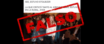 No, Stolbizer no estuvo en la presentación del libro de Cristina Fernández de Kirchner