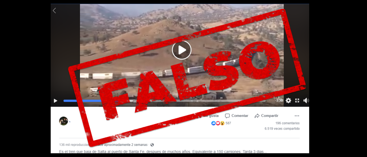 No, el video viral no fue filmado ni en Salta ni en Santa Fe. Es California.