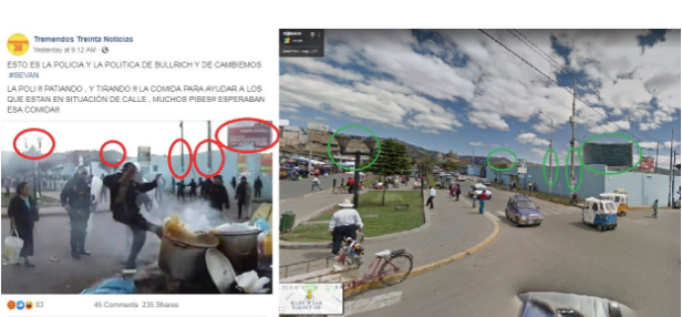 No, esta foto no es de un supuesto policía pateando una olla en la Argentina, circula desde 2012 en Perú