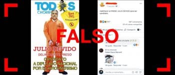 No, Julio de Vido no es candidato a diputado nacional por el Frente de Todos sino por otro partido