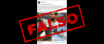 Es falso que Messi contrató aviones hidrantes para combatir los incendios en el Amazonas