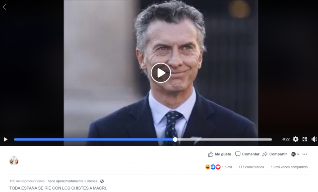 No, un programa de tv español no comparó a Macri con un pulpo que “tiene la cabeza llena de mierda”