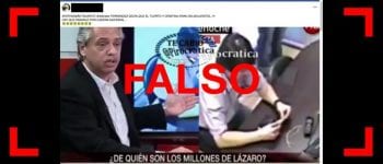 Es falso que Alberto Fernández dijo en una entrevista que Néstor y Cristina Kirchner “eran delincuentes”, hablaba de Lázaro Báez