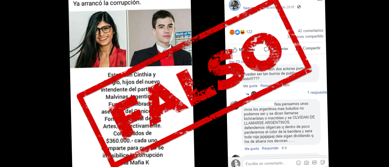 Es falso que los hijos del intendente de Malvinas Argentinas trabajan en el Conicet y cobran $360 mil