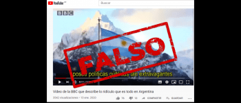 No, no es de la BBC el video que “describe lo ridículo que es todo en Argentina”