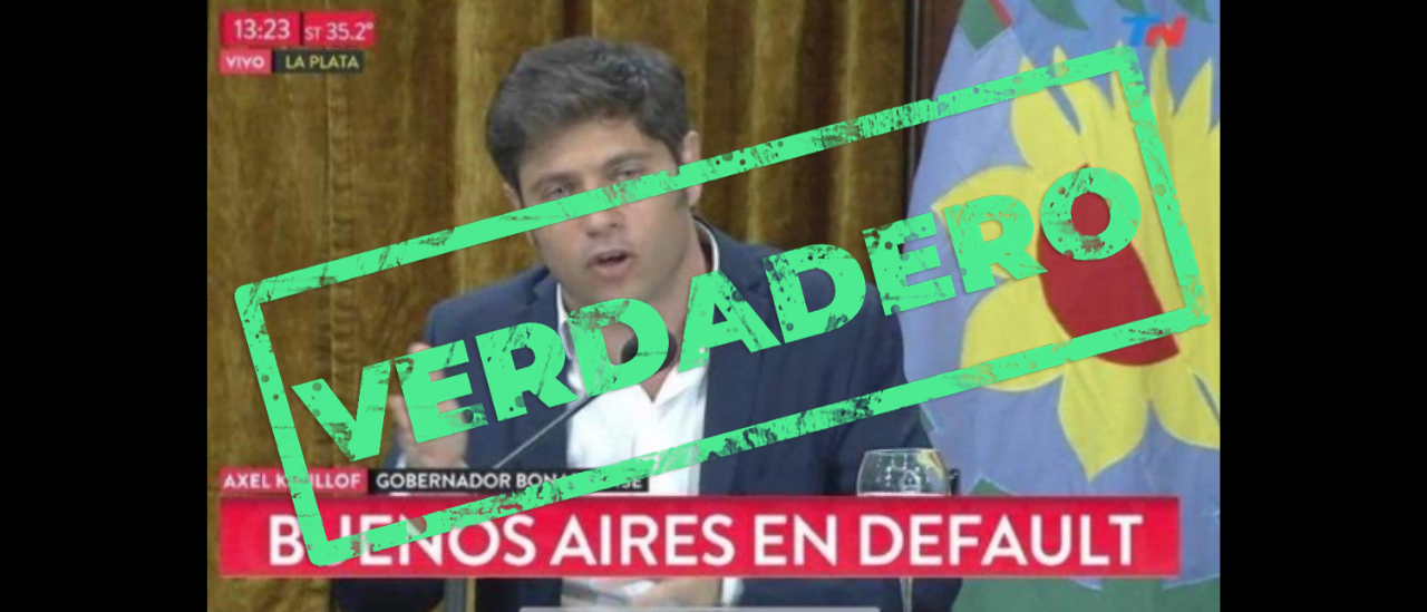 Es verdadero que TN anunció “Buenos Aires en default” mientras Kicillof declaraba que pagaría la deuda
