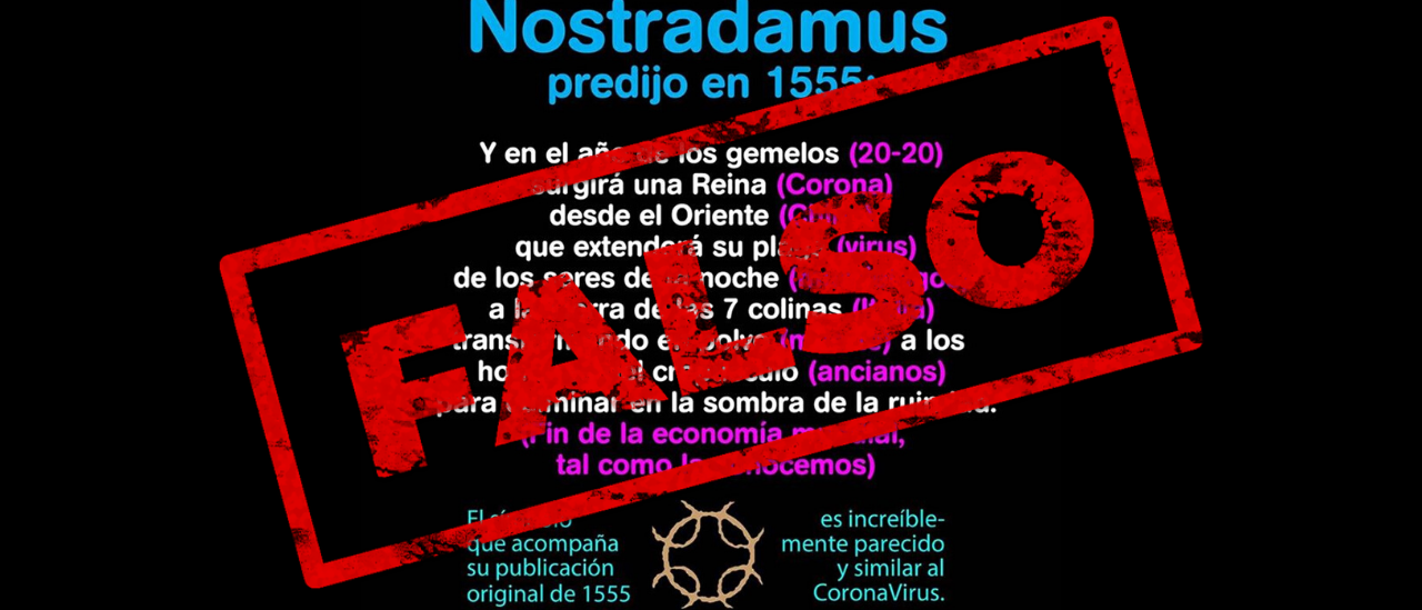 No, Nostradamus no predijo el coronavirus 