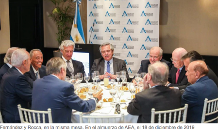 La foto de Alberto Fernández junto a empresarios no fue tomada durante la cuarentena