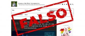 Italia: es falso que el 96,3% de los muertos registrados por COVID-19 fallecieron por otras patologías