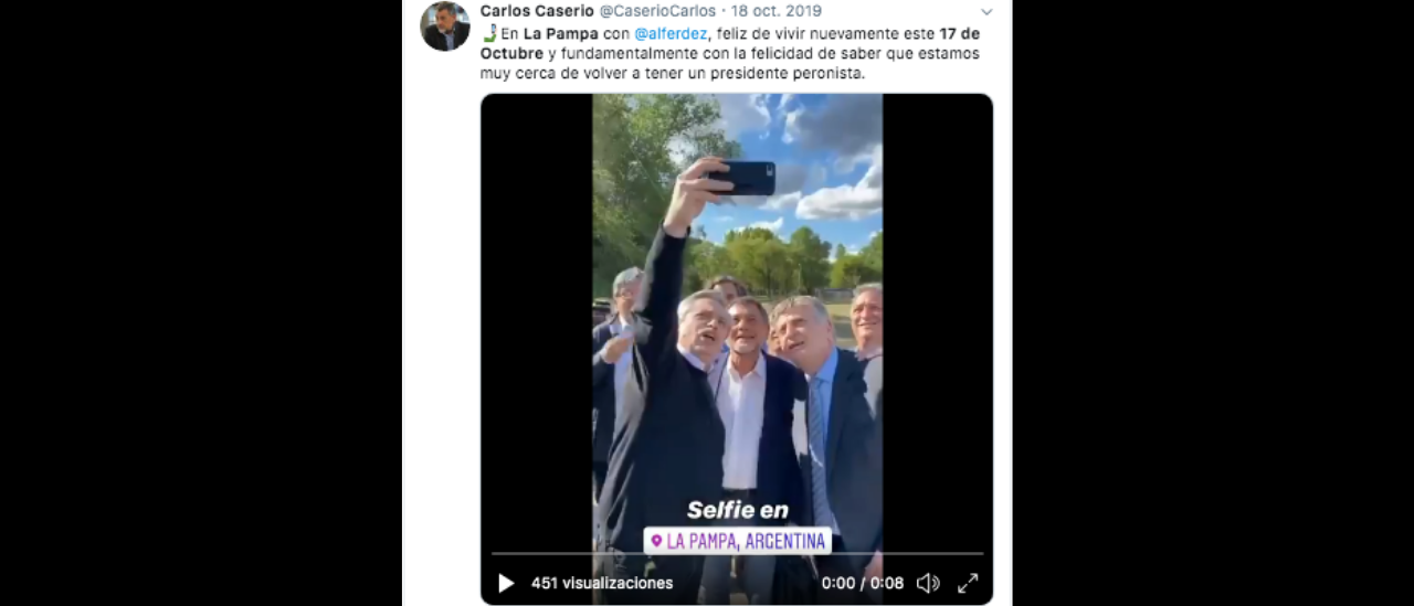 La foto de Alberto Fernández junto a funcionarios no es actual; fue tomada en 2019 en La Pampa