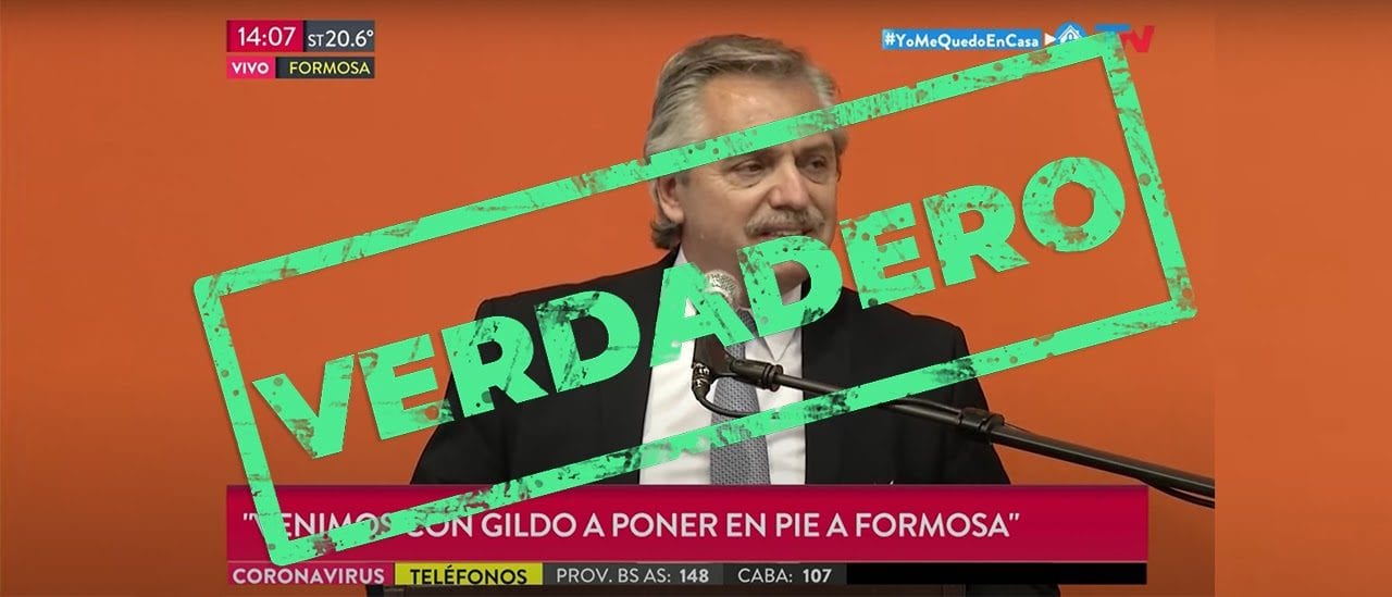 Si Alberto Fernandez Dijo Venimos Con Gildo A Poner En Pie A Formosa Chequeado