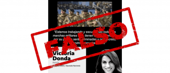 Es falso que Donda dijo que serán eliminadas por decreto las marchas militares con “tinte patriarcado”