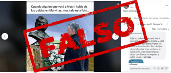 No, la foto de Mauricio Macri en un homenaje a Margaret Thatcher no es verdadera