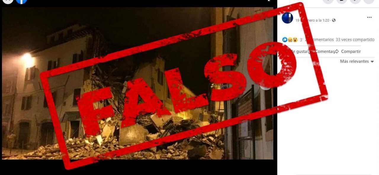 No es de San Juan la imagen de un edificio derrumbado por el terremoto