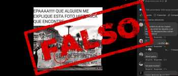 No, la bandera de Madres de Plaza de Mayo durante la dictadura no dice “9 mil desaparecidos” sino “30 mil”