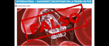 Es falso que se hayan descubierto nanorobots dentro de las pruebas PCR