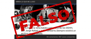 Es falsa la foto de CFK, Videla y Grondona juntos en 1978
