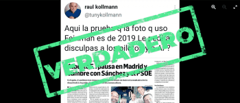 Es verdadero que la foto de Fernández con pilotos en la cabina del avión, sin barbijos, es de 2019 y no de 2021