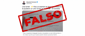 Es falso el examen del Colegio Nacional de Buenos Aires completado con lenguaje inclusivo y aplazado con un “une”