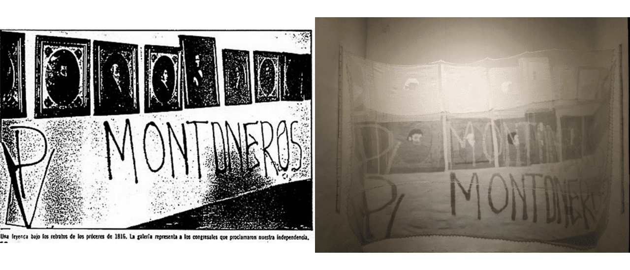 Son falsas las fotos que circulan de la Casa de Tucumán con inscripciones de Montoneros; se trata de un montaje