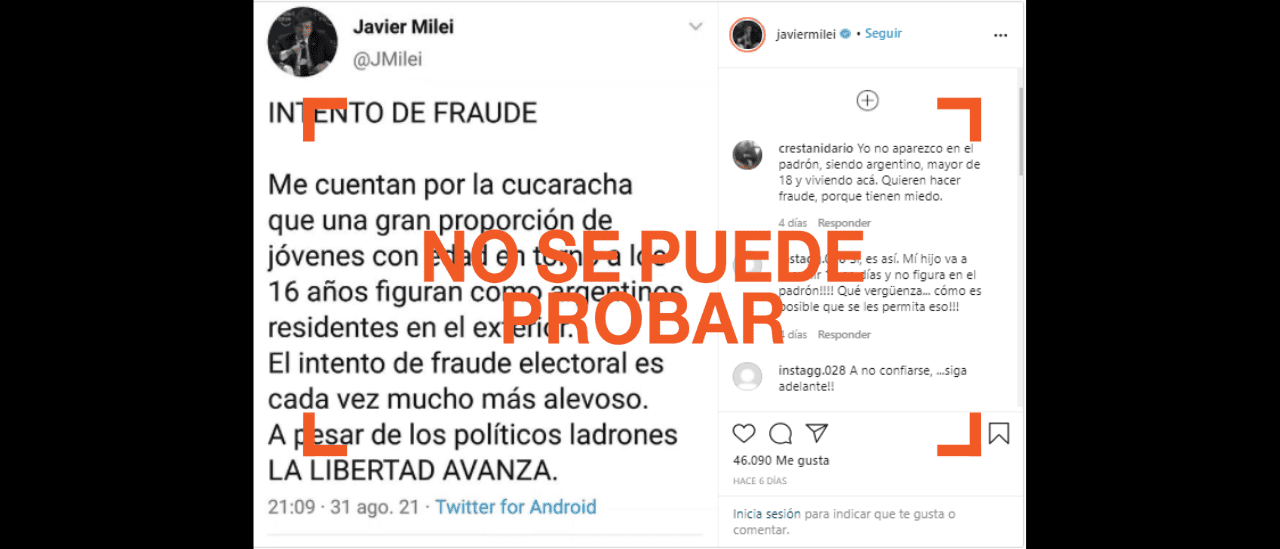 Por qué no tiene sustento la denuncia de presunto fraude de Javier Milei