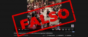 Es falso que Tani Fernández protagoniza el video de un baile al ritmo del himno nacional argentino