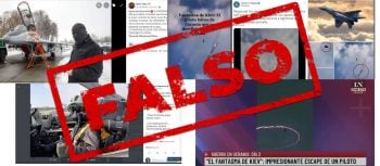 Son falsos los videos e imágenes que muestran al “Fantasma de Kiev”, un supuesto aviador ucraniano