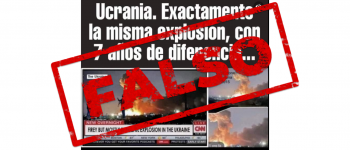 Es falso que CNN emitió una foto de una explosión en 2015 como si fuera de la guerra de 2022 en Ucrania