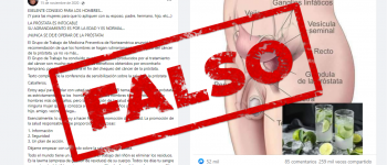 Las afirmaciones falsas o engañosas de un posteo viral sobre el cáncer de próstata