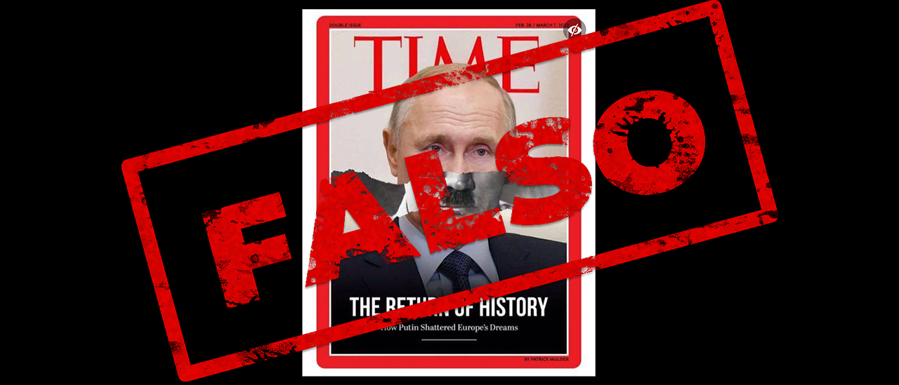 No, la revista Time no comparó a Vladimir Putin con Adolf Hitler