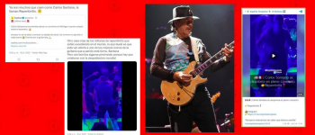 Cómo los antivacunas de COVID-19 usan el desmayo en vivo del guitarrista Carlos Santana para desinformar