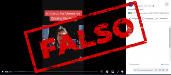 El video donde se ven autos de lujo no corresponde a un embargo contra Cristina Fernández de Kirchner