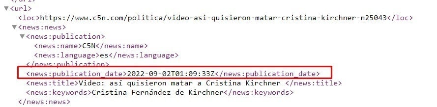 Es falso que C5N publicó la noticia del atentado a Cristina Fernández de Kirchner antes de que ocurriera