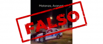 No, el video que muestra un patrullero falso no fue filmado en La Matanza, sino que es de Turquía