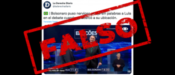 Es falso que Jair Bolsonaro dejó “sin palabras” a Lula da Silva durante un debate presidencial en TV